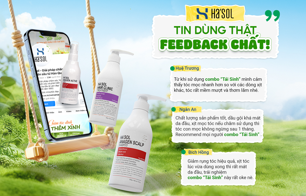 Combo chăm tóc “Tái Sinh” của Ha’sol Có Gì Mà Được Tin Dùng Đến Vậy?